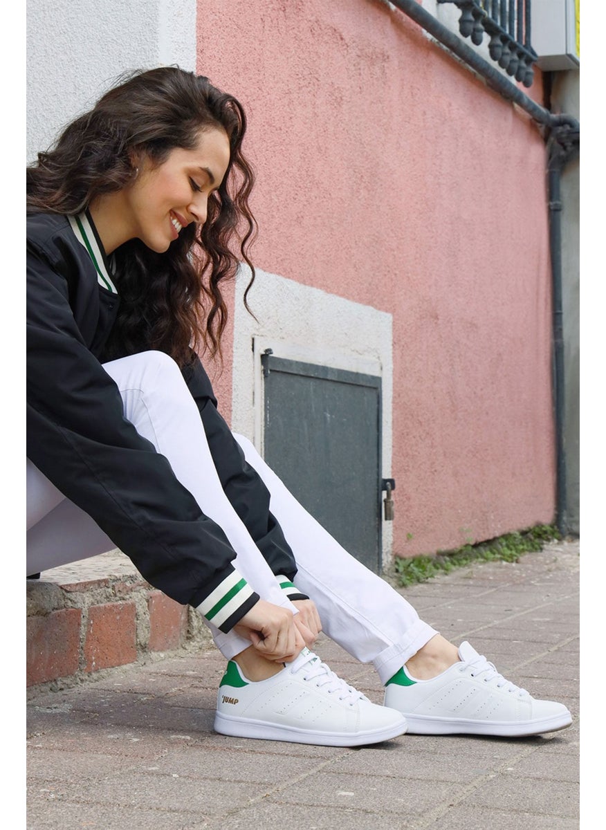 jumper 15306 White - Green Women's Sneaker Casual Sports Shoes  - Image 3