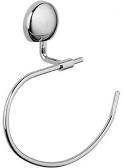 Tema Bora Bathroom Round Towel Holder Stainless Chrome 