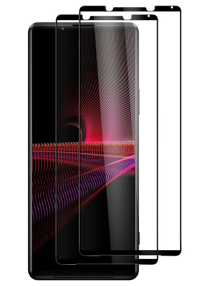 CATANES 2Pack for Sony Xperia 1 IV Screen Protector 3D Full Coverage Crystal Clear Tempered Glass 6.5 inch - Image 1