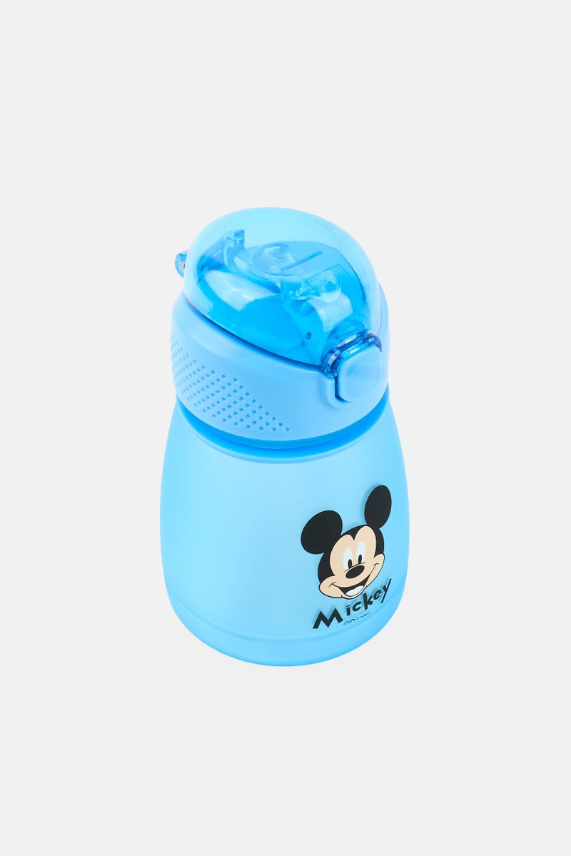 Disney Plastic Mickey Mouse Spout Water Bottle 390 ml, Blue - Image 2