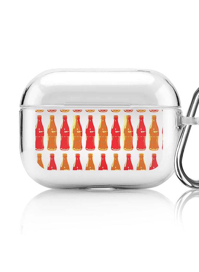 Stylizedd - Classic Clear printed Case for Apple AirPods Pro 2nd Generation Thin Transparent Cover [Designed for Apple AirPods Pro 2nd Generation] - Retro Cola - Image 1