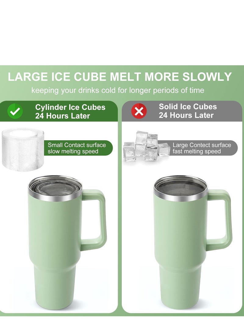 Ice Cube Tray for Stanley Cup Silicone Ice Cube Maker With Lid for 30-40oz Tumbler for Chilling Drinks Coffee Easy Fill and Release Ice Maker BPA Free - Image 4