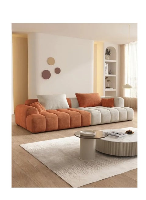 Cube Fabric Sofa, 53x96x220 cm