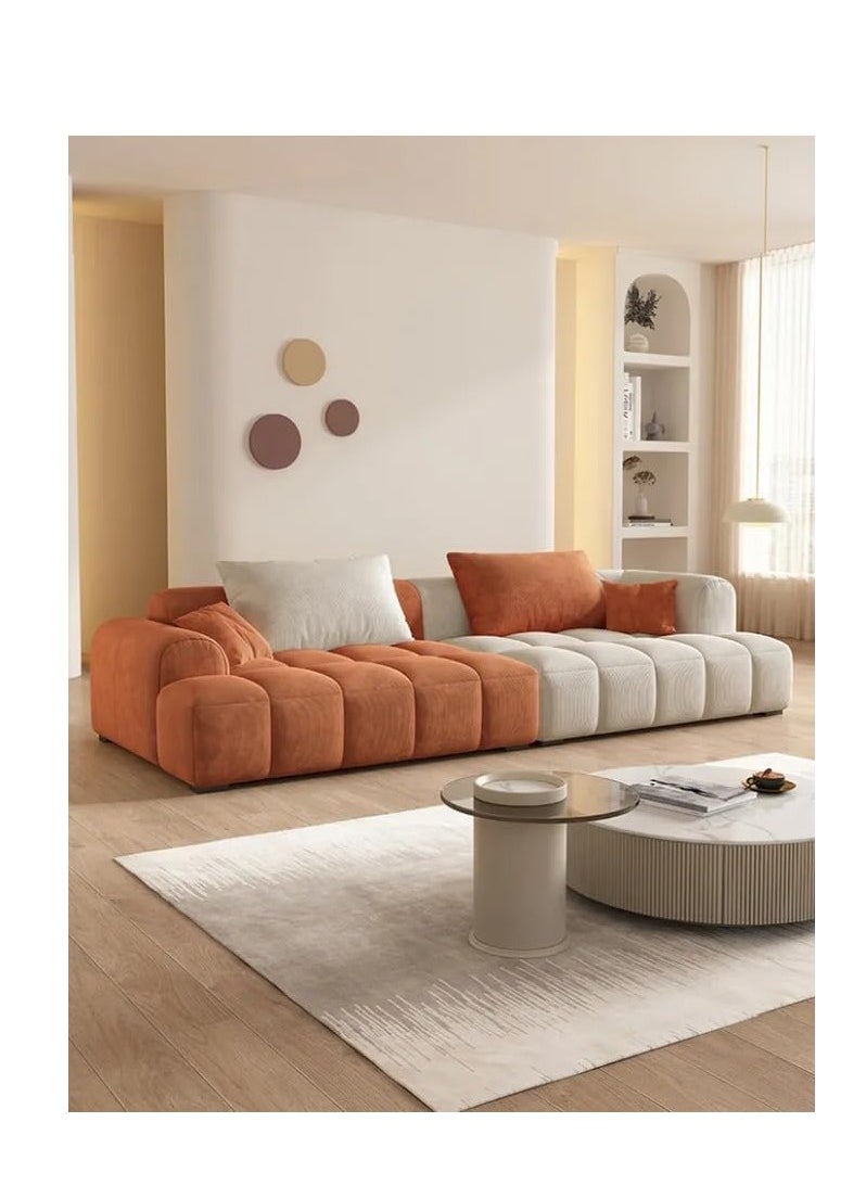 Cube Fabric Sofa, 53x96x220 cm