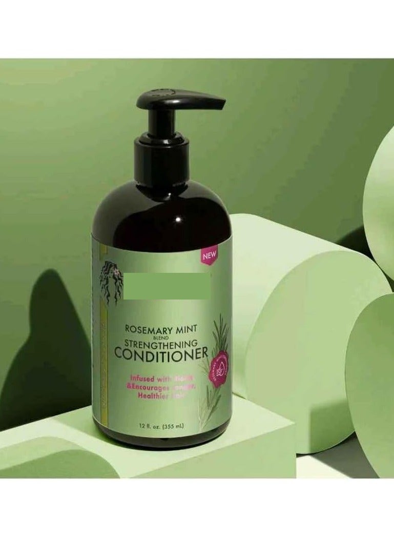 DubaiGallery Rosemary Mint Blend Strengthening Shampoo Leave In Conditioner And Hair Masque Set - Image 3