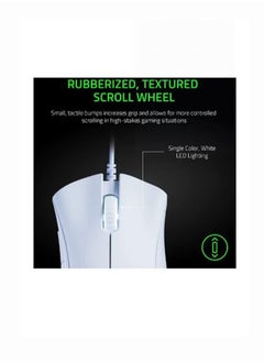 RAZER DeathAdder Essential Gaming Mouse with 6,400 DPI Optical Sensor - Mercury White  - Image 4