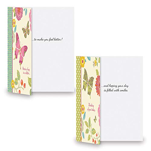 Current Butterfly Cheer Thinking of You Cards with Envelopes - Assortment of 8 Greeting Cards, 4 Designs, Large 5" x 7" Thinking of You Cards for Women - Image 4