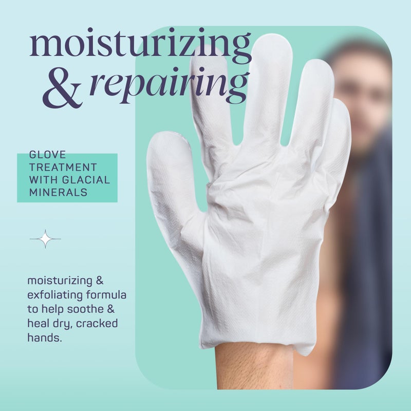 SpaLife Men's Glacial Mineral Moisturizing and Repairing Balm for The Working Hand (Hand Gloves 6 Pack) - Image 3