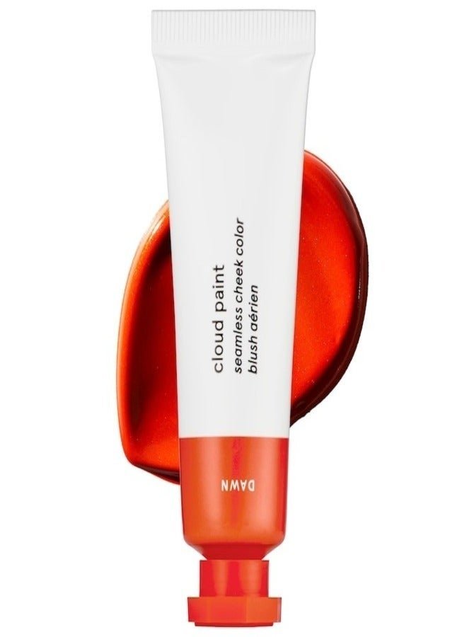 Glossier Cloud Paint Gel-Cream Blush, Dawn - sunny coral 10ml - Lightweight & Buildable Cheek Color - Image 1