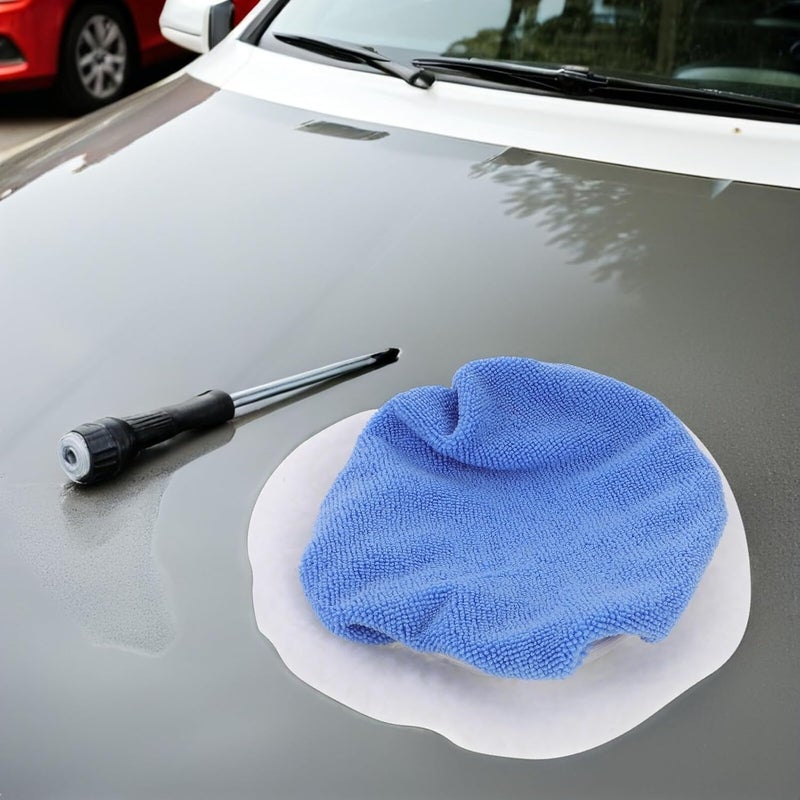 16pcs Car Polisher Pad Bonnets Set, Microfiber Buffer Waxer Covers for Vehicle Buffing and Polishing, Compatible Orbital Buffers, for Car Detailing and Cleaning - Image 5