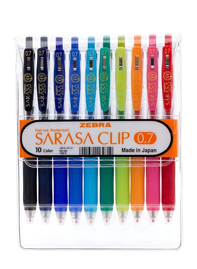 زيبرا مجموعة من 10 أقلام ميكانيكية بمشبك ساراسا - Image 2