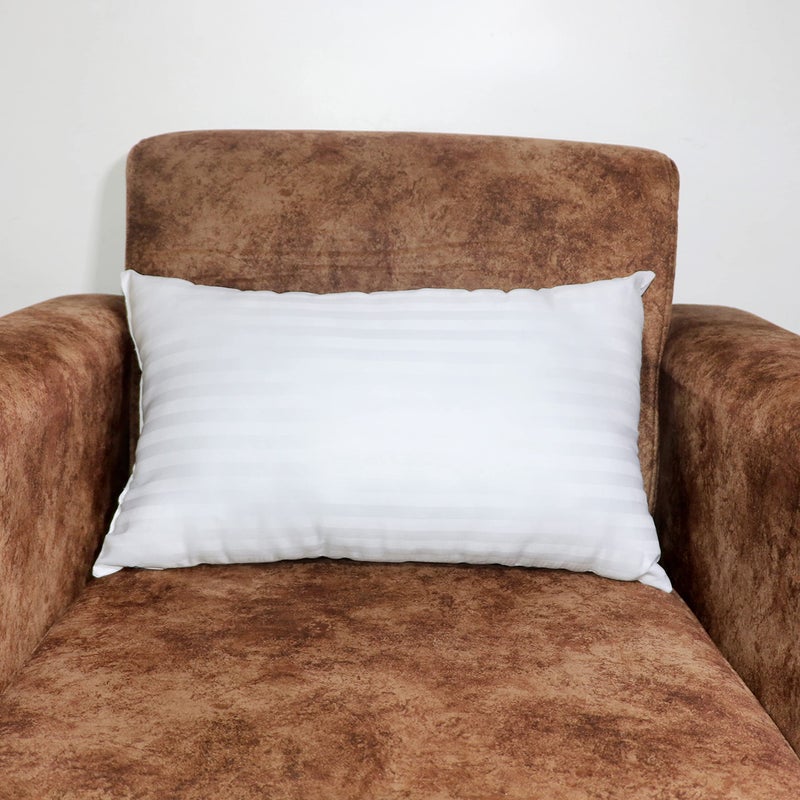 VLYSIUM Perfect Sleeper VLYSIUM Perfect Sleeper Rectangular 12x18 Inches Cushion, Set of 4, Arrya Microfiber Hotel Quality Premium Fibre Soft Cushion, Pillow Filler, White  - Image 3