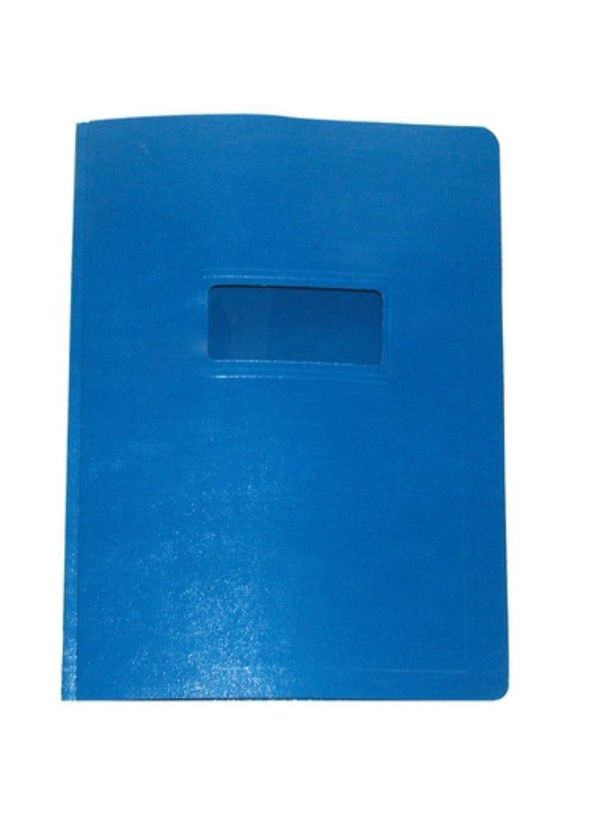 Report Cover Letter Double-Tang Fasteners Plastic Blue