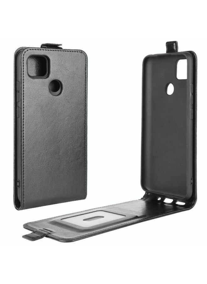 HuHa Case Cover For Xiaomi Redmi 9C R64 Texture Single Vertical Flip Leather Protective Case with Card Slots & Photo Frame Black 