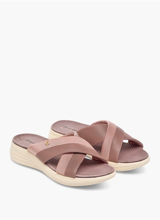 Le Confort Women's Cross Strap Slip-On Sandals  - Image 1