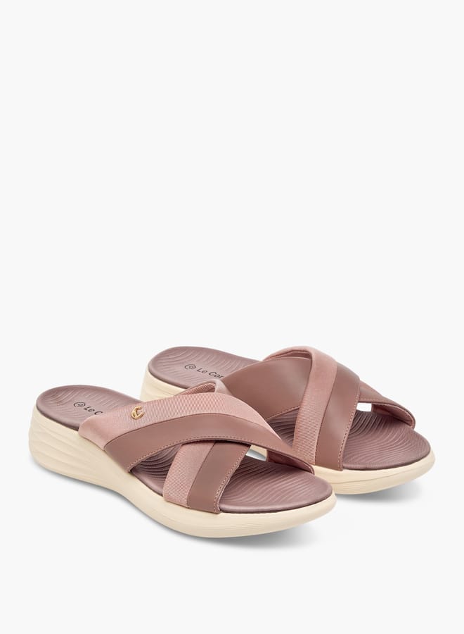 Le Confort Women's Cross Strap Slip-On Sandals - Image 3