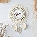 Artilady Macrame Hanging Wall Mirror - Boho Fringe Round Handmade Decorative Acrylic Mirror for Apartment Living Room - Image 2