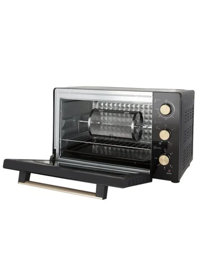 EDISON Double Glass Electric Oven 45Liter Black - Image 2