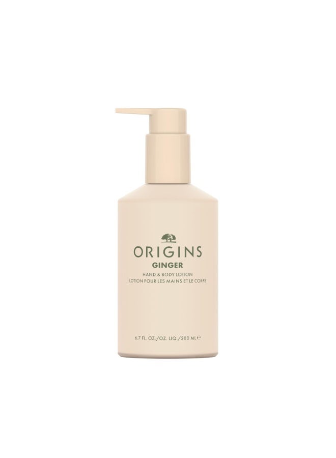 Origins Origins Ginger Hand & Body Lotion | Hydrates & Softens | With Vitamin E & Aloe Vera 6.7fl.oz - Image 1