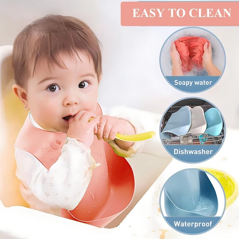 MIICASA Silicone Baby Feeding Set,Miicasa Baby Led Weaning Supplies Kit With Suction Bowl & Car Plate, Bib, Spoon, Fork, Cup - Food-Grade Silicone, Dishwasher-Safe, No BPAs - For 3+ Months - Image 2