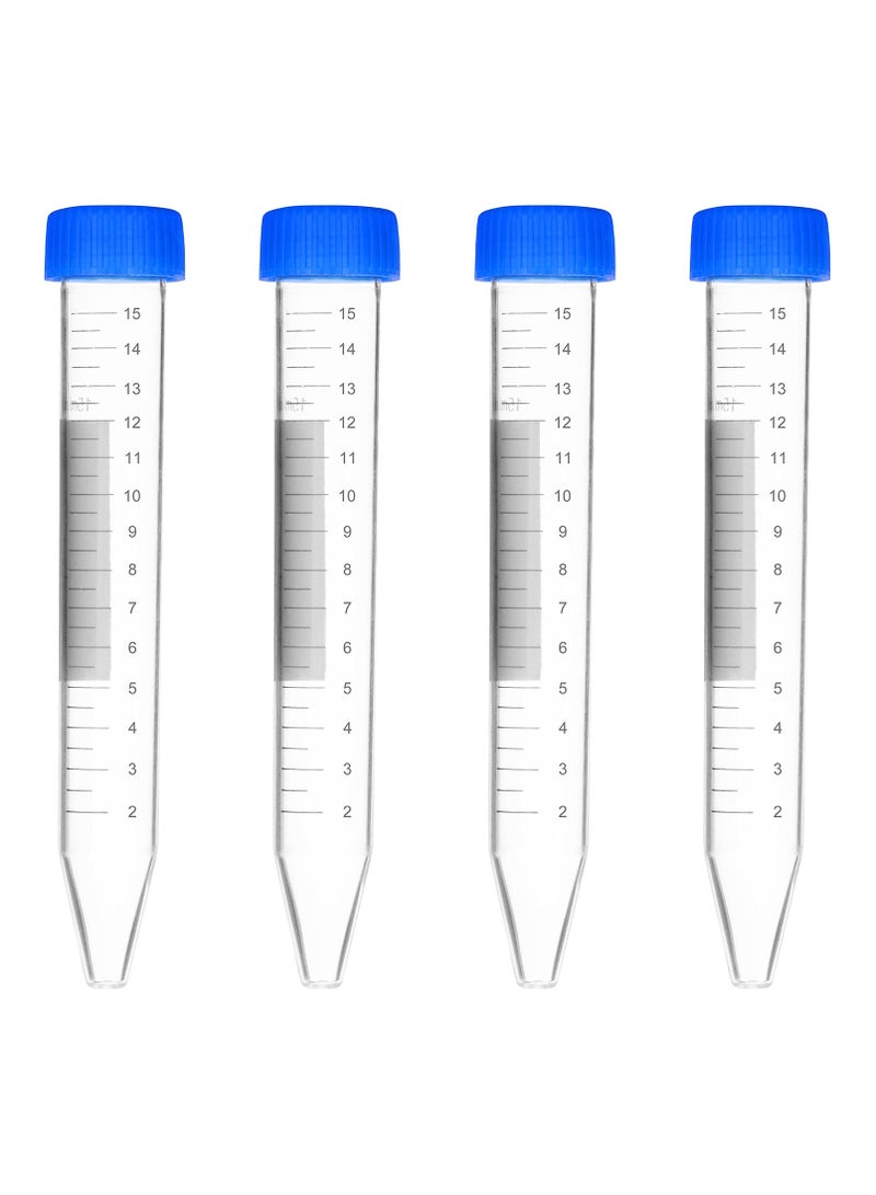 Generic 20PCS 15ml Plastic Centrifuge Tubes Skirted Conical Bottom, Graduated Marks, Blue Screw Cap - Image 1
