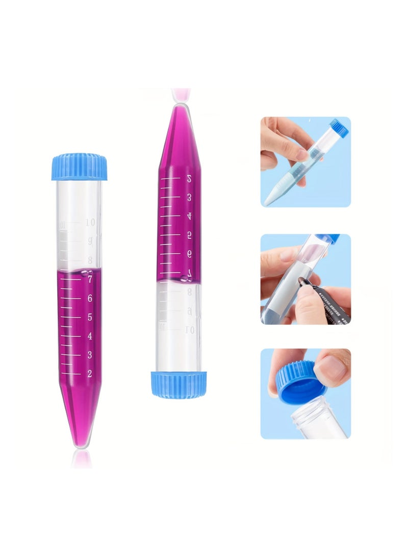 Generic 20PCS 15ml Plastic Centrifuge Tubes Skirted Conical Bottom, Graduated Marks, Blue Screw Cap - Image 5