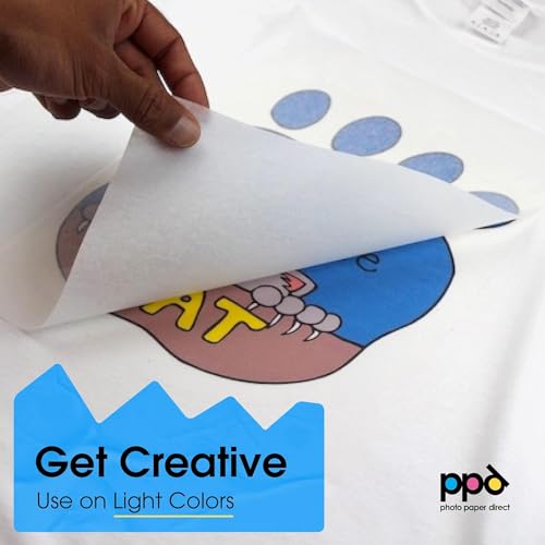 PPD 10 Sheets 11x17" - Inkjet Iron-on Heat Transfer Paper for Black & Dark Fabric and T-Shirts - Premium - PPD-107-10 - Image 3