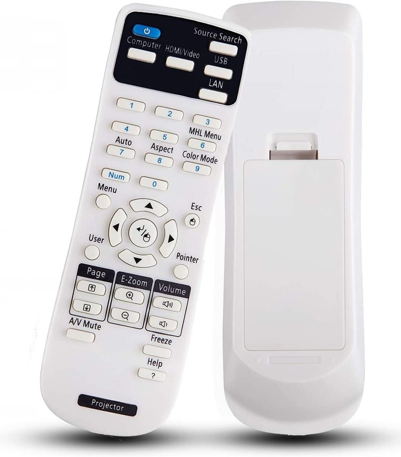 LOMCA Universal Remote Control Replacement for Epson Home Cinema 8350 2150 2100 2000 2250 3020 Powerlite 93 485W 525W 5535U EB EX EX5280 EX3212 VS H BrightLink 455wi EMP- Series Projectors - Image 1