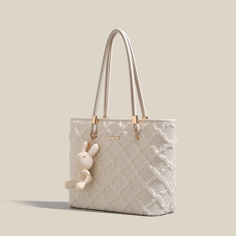 Internet Popular New 2024 Tote Bag Women'S High-End High-Capacity Commuting Shoulder Bag All-Match Portable Underarm Bag - Image 4