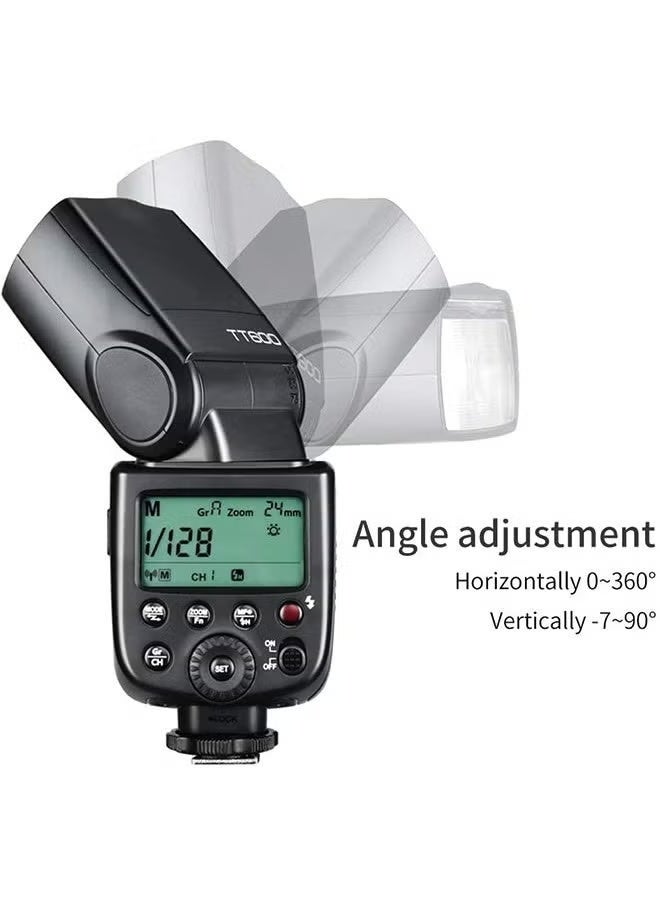 Godox GODOX TT600 Speedlite Flash – High Performance with Built-in 2.4G Wireless Transmission for Canon, Nikon, Pentax, Olympus, and More - Image 4
