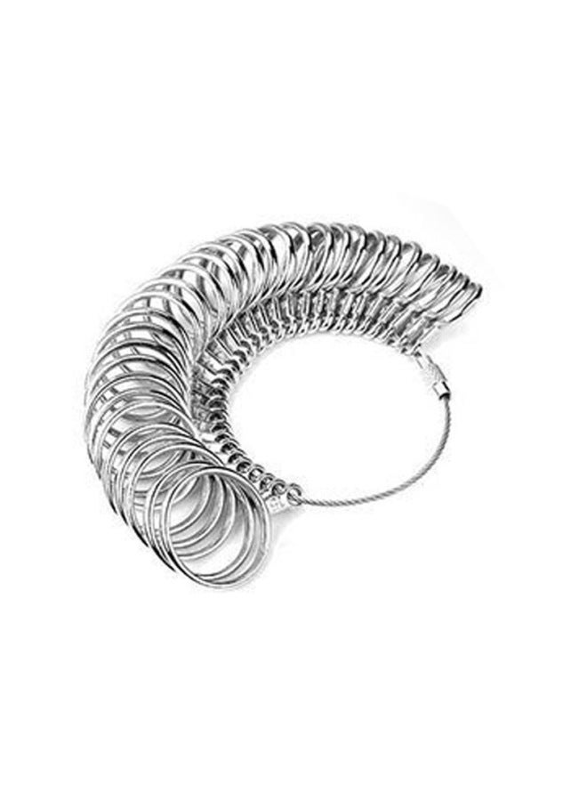 TSK Aluminum Hong Kong, America, Japan And Ring Measuring Ruler Hong Kong, America Standard Ring Ring Hand Inch Ring Finger Measuring Tool-Model:1-33 Round Harbor Ring - Image 1