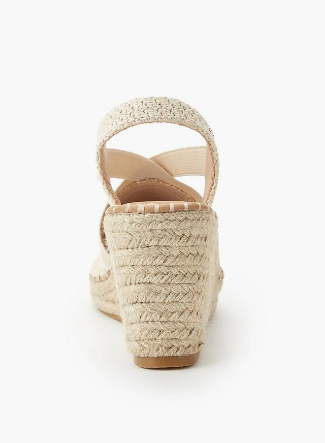 Peppermint Beige Women Wedge Heel Espadrilles for Women | Best Price UAE
