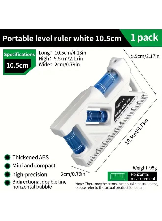 Green Portable Magnetic Level Heavy Duty Shockproof Compact Bubble Tool - Image 5