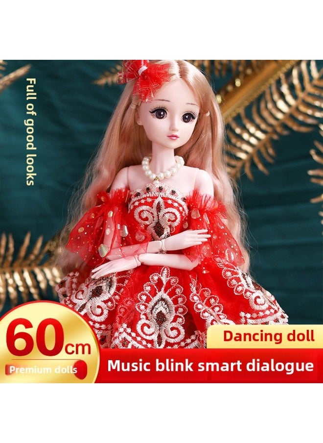 Birthday Gift 60cm Large Tong Le Yang Barbie Doll Set Simulation Dance Dialogue Princess Doll-Color:Dream Princess Kaqi-Height:60cm High [Dance Machine + Music] + Gift ① + Luxury Gift Box  - Image 4