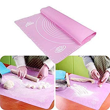 JRT NonStick Silicon Reusable Pastry Fondant Dough roti chapati Rolling Baking Sheet mat with Measurements 50 40 cm - Image 3