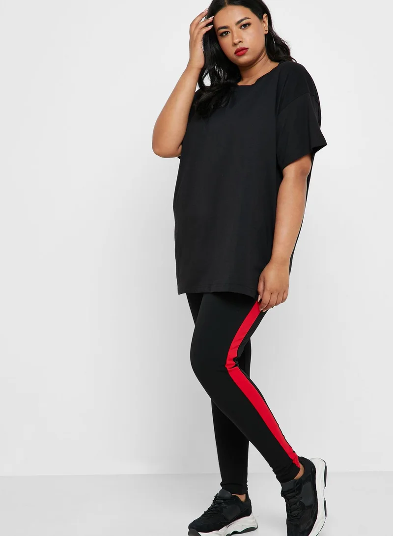 Missguided Curve Side Stripe Pants