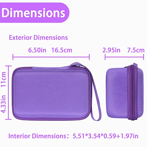 Aenllosi Kids Camera Case for Anchioo/for ESOXOFFORE Instant Print Camera Toys,Kids Selfie Digital Camera Photo Paper & Color Pen Holder (Purple,Case Only) - Image 4