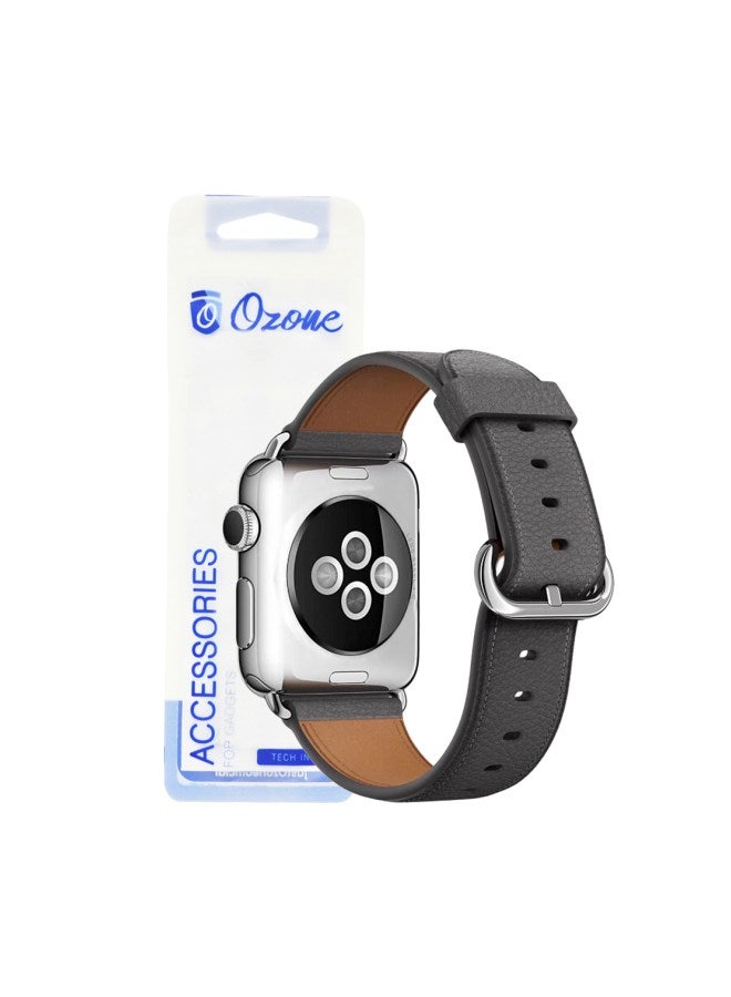 Ozone Replacement Watch Strap For Apple Series 3/2/1 42mm/44mm Grey - Image 2
