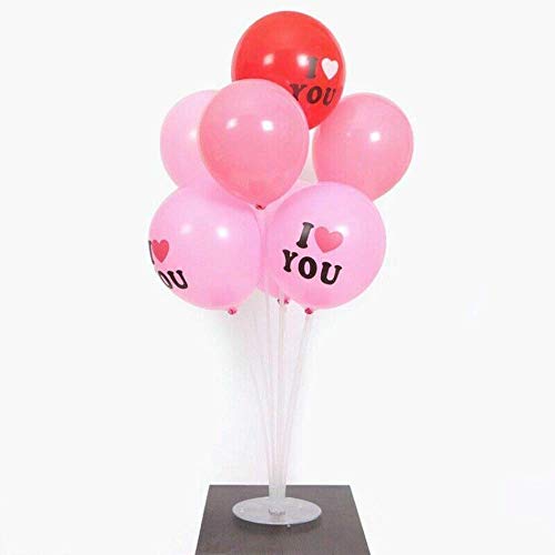 Smartcraft Plastic Balloon Stand With 7 Sticks, Cups and Base for Birthday, Wedding, Holiday, Anniversary Decorations - Pack of 1 - Image 3