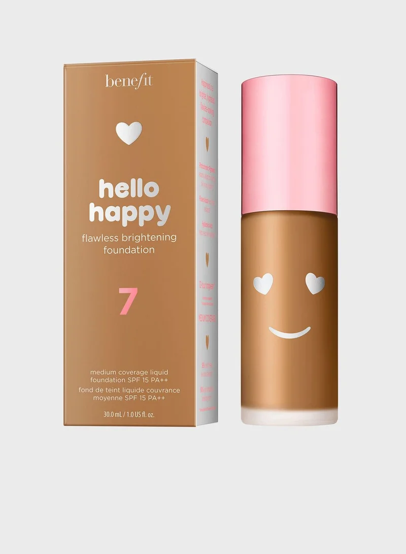 Benefit Cosmetics Hello Happy Flawless Brightening Foundation 07