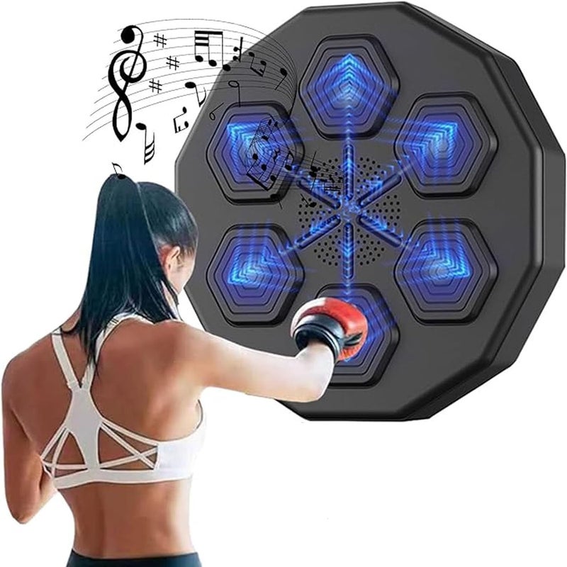 Earwig Smart Music Boxing Machine, Training Punching Equipment,Wall Mounted Target Electronic Pad for Home Workout 6 Lights & Bluetooth Sensor for Adults/Home (Multi) - Image 1