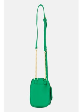 Moda Luxe Women Textured Cross Body Bag 22 H x 15 L x 5 W cm, Green  - Image 2