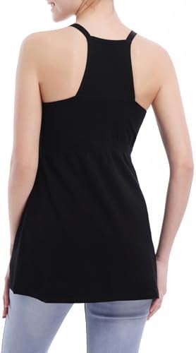 SUIEK Women's Nursing Tank Top Cami Maternity Bra Breastfeeding Shirts (Medium) - Image 3
