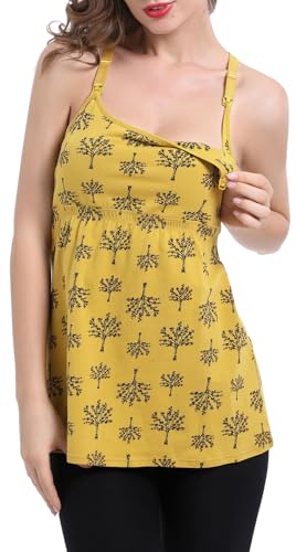 SUIEK Women's Nursing Tank Top Cami Maternity Bra Breastfeeding Shirts (Medium) - Image 2