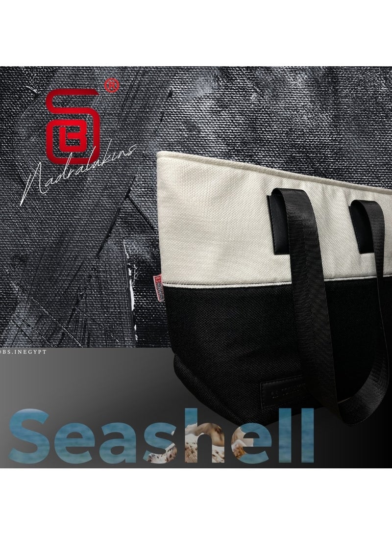 B.S COLLECTION - BLACK Women's Fashion Multipurpose Business Bag - High Quality Soft Burlap Canvas Fashion Bag… - Image 3