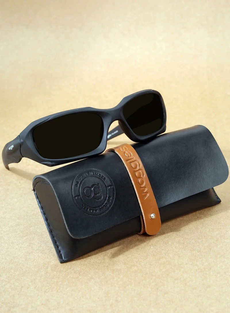 Woggles Black Polarized Sports Sunglasses