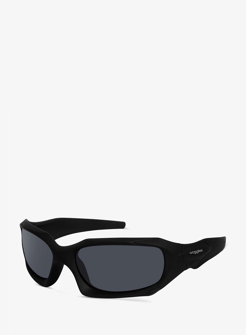 Woggles Black Polarized Sports Sunglasses - Image 2