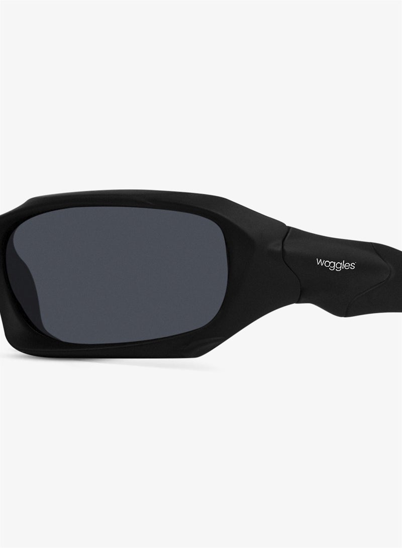 Woggles Black Polarized Sports Sunglasses - Image 4