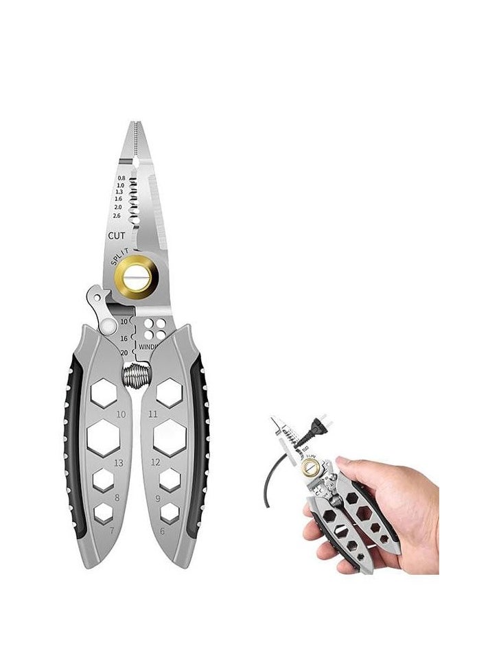 Generic Multipurpose Strippers & Crimping Tool – Professional Wire Stripper, Cutter & Crimper for Electrical & DIY Use  - Image 1