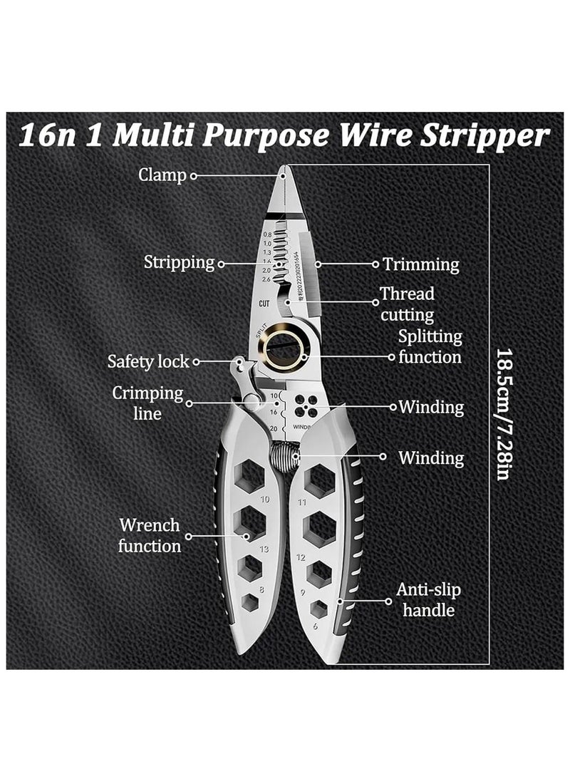 Generic Multipurpose Strippers & Crimping Tool – Professional Wire Stripper, Cutter & Crimper for Electrical & DIY Use  - Image 2